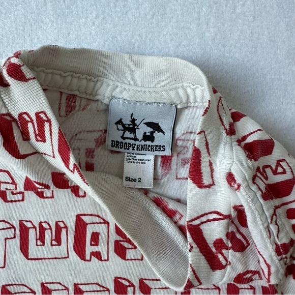 Droopy Kickers Wasn't Me Text Graphic T-Shirt Tee‎ White Size 2T - Picture 4 of 5